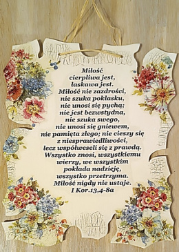 Obrazek na ścianę, prostokąt duży wycinany