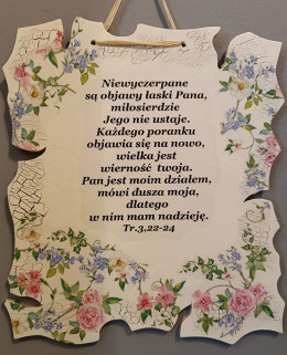 Obrazek na ścianę, prostokąt mały wycinany