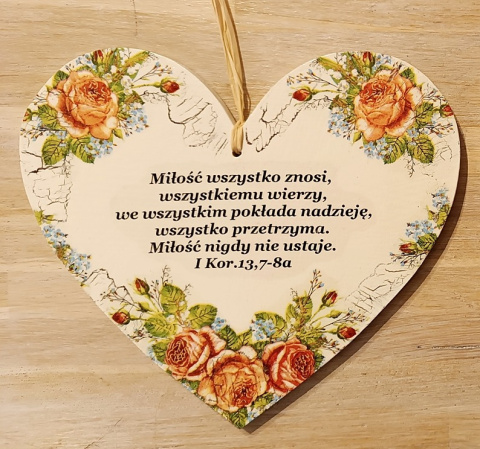 Serce duże zawieszka Serce duże zawieszka